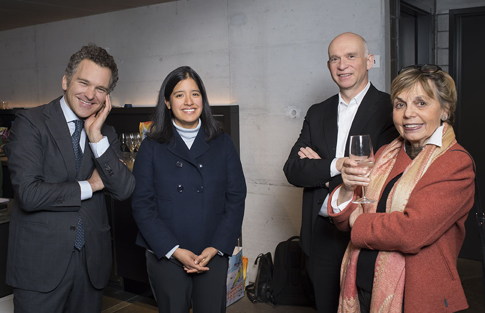 Numa Bischof Ullmann, Ana Patricia Rahn Erden, Markus Meyer (Board member Rahn Kulturfonds), Hanny Schmid Wyss (from left to right) RAHN MUSIKPREIS 2018